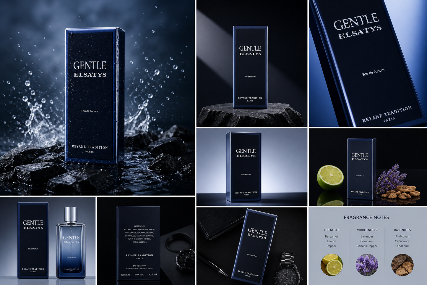 Gentle Elsatys Eau de Parfum β Perfume Masculino: 100ml (3.4oz)
