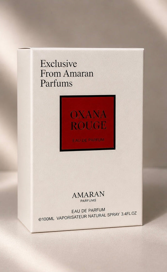 Oxana Rouge Amaran Eau de Parfum – Inspirado en Baccarat Rouge 540