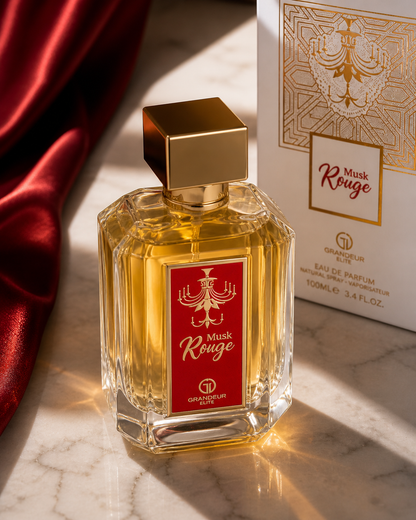 Musk Rouge Eau de Parfum – Perfume Unisex Tipo Baccarat Rouge 540 | Dulce, Elegante y Duradero