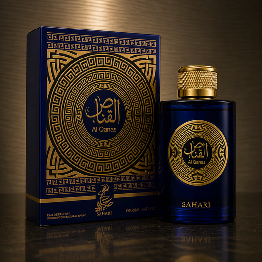 Al Qanas Sahari Eau de Parfum es un perfume árabe masculino inspirado en el estilo de Versace Eros.